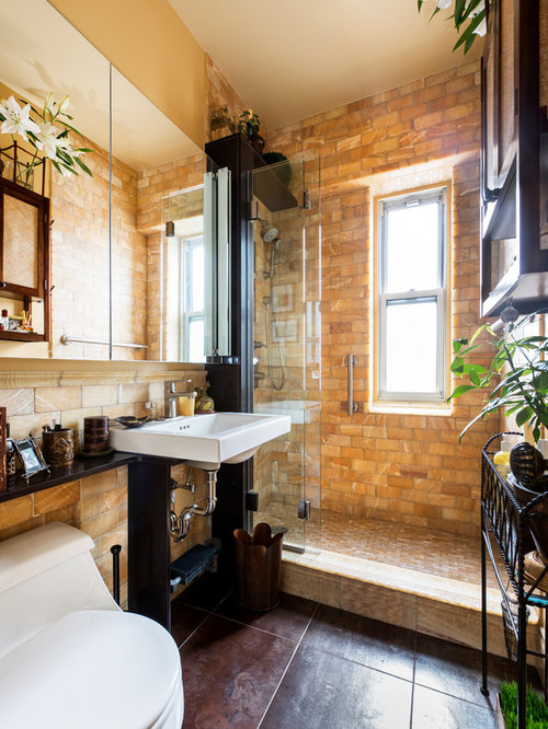 Small Mediterranean Bathroom Design Ideas, Renovations & Photos