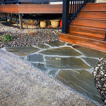Poolside Flagstone Patio