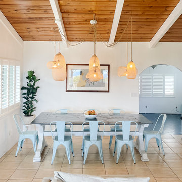 Modern Costal Dining Space