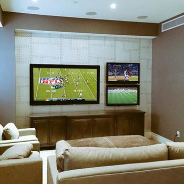 Wall Mounted Flat Screen Entertainment