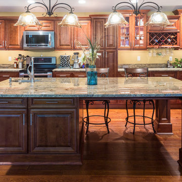 African Rainbow Granite Kitchen