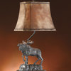Majestic Moose Resin Table Lamp