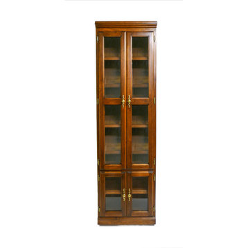 Traditional Bookcase With Glass Doors