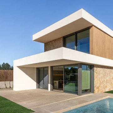Vivienda modular de estilo mediterráneo en Valencia | Casas inHAUS