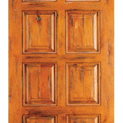 Single Door Exterior Knotty Alder, 8-Panel, Southwest Home - Front Doors