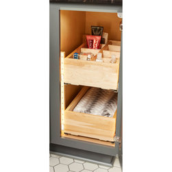 Slide out Organizer with Dividers - Bathroom Cabinets