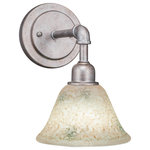 Toltec Lighting - Toltec Lighting 181-AS-508 Vintage - 7" One Light Wall Sconce - Vintage Wall Sconce Shown In Aged Silver Finish With 7" Italian Bubble Glass.Assembly Required: TRUE Shade Included: TRUE Warranty: 1 Year* Number of Bulbs: 1*Wattage: 60W* BulbType: Medium Base* Bulb Included: No