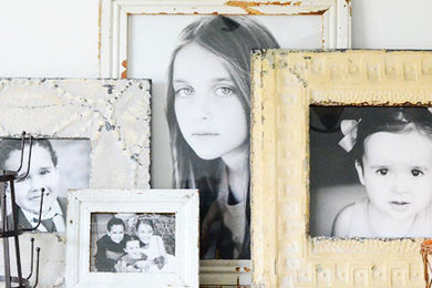 Salvaged Wood & Tin Frames