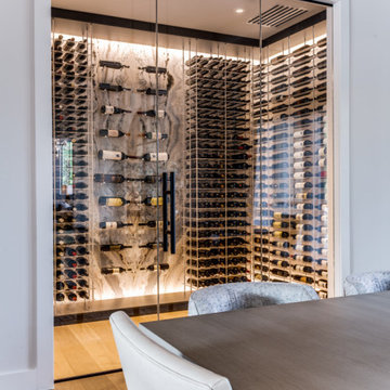 Striking Marble Wine Room