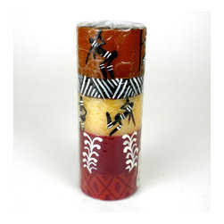 Nobunto - Tall Hand Painted Pillar Candle, Damsi Design, Nobunto - Candles