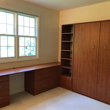 Wall Beds: An Office Becomes a Guest Room