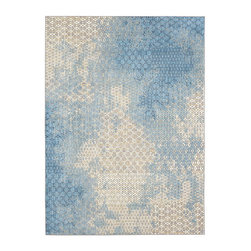 Intrigue Collection - Mesmerize Aqua - Area Rugs