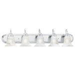 Elk Home - Elk Home Homestead - Five Light Wall Sconce, Chrome Finish - Style: BeachHomestead Five Light Chrome *UL Approved: YES Energy Star Qualified: n/a ADA Certified: n/a  *Number of Lights: Lamp: 5-*Wattage:100w A19 Medium Base bulb(s) *Bulb Included:No *Bulb Type:A19 Medium Base *Finish Type:Chrome