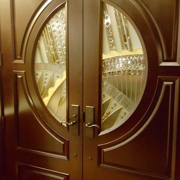 Front entry glass