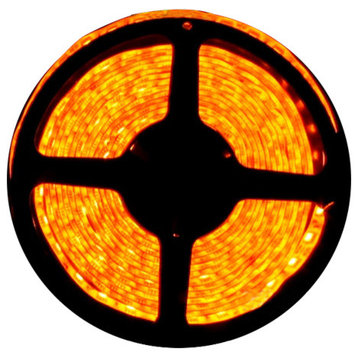 Super Bright Orange Flexible Waterproof LED Light Strip 16', Reel Kit