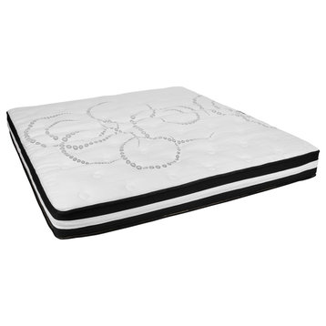 10 Inch King Size CertiPUR-US Certified Foam & Pocket Spring Mattress in a Box