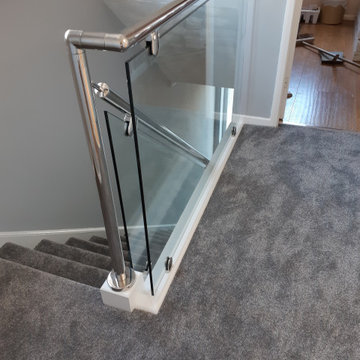 Stainless Steel Staircase Renovation | White | St Helens, Merseyside