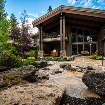 Broken Top Xeriscape and Natural Fire Pit Patio