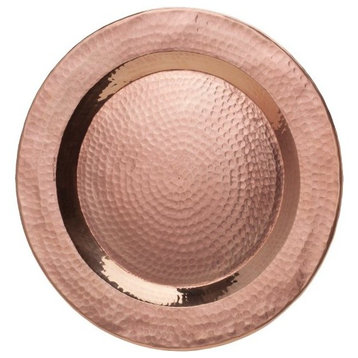 Sertodo Charger Plate, 12", Hammered Copper, Copper, Single