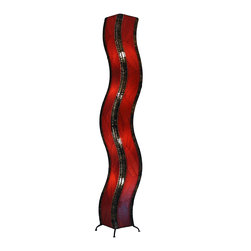 Eangee Home Designs Wave Giant Floor Lamp | Red - Floor Lamps