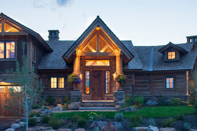 Elegant home design photo in Denver
