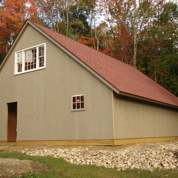 Saltbox Style Pole Barns
