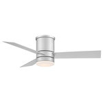 Modern Forms - Axis 3-Blade Smart Flush Mount Ceiling Fan 44" Titanium, 3000K LED Kit - A simple, sophisticated smart fan that works seamlessly in transitional, minimalist and other modern environments, Axis is perfectly sized for medium-sized kitchens, bedrooms and living rooms, and its wet-rated status and weather-resistant finish make it prime for outdoor use as well. Unleash the full potential of Axis with our Modern Forms app, which offers smart features like Adaptive Learning and Away Mode, and helps cut down on energy use by integrating with your smart thermostat. Modern Forms Fans pair with the smart home tech you know and love, including Google Assistant, Amazon Alexa, Samsung Smart Things, Ecobee, Control4, and Josh AI. Coming Soon: Savant, Lutron Homeworks, and Nest. Free app download: Sync with our exclusive Modern Forms app to control fan speed, use smart features like breeze mode, adaptive learning, create groups, and reduce energy costs. New: Bluetooth compatible for improved range and an unlimited amount of fans can be control with remote or wall control within range. Battery operated Bluetooth remote control with wall cradle included (Part # F-RCBT-WT). Optional Bluetooth hardwired wall control sold separately (Part# F-WCBT-WT) and can be set-up as 3 or 4 way switches when you purchase more than one. Can be controlled through an Android or iOS wall mounted tablet with Wi-fi. Modern Forms Fans are made with incredibly efficient and completely silent DC motors and are up to 70% more efficient than traditional fans. Every fan is factory-balanced and sound tested to ensure each fan will never wobble, rattle or click. Replaceable LED luminaire powered by WAC Lighting, features smooth and continuous brightness control. Available in 2700K, 3000K, and 3500K options, order accordingly. An optional cover is included to conceal luminaire. ETL & cETL Wet Location Listed for indoor or outdoor applications. Flush mount ceiling fans are perfect for 7-10ft ceiling heights. Item(s) may contain traces of chemical(s) from Prop 65 list. Warning: Cancer and Reproductive Harm