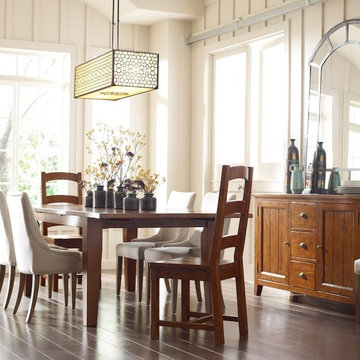 Coastal Reclaimed Wood Extending Dining Table 96"