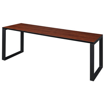 Structure 72" x 24" Training Table- Cherry/Black