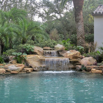 Large Pool Waterfall