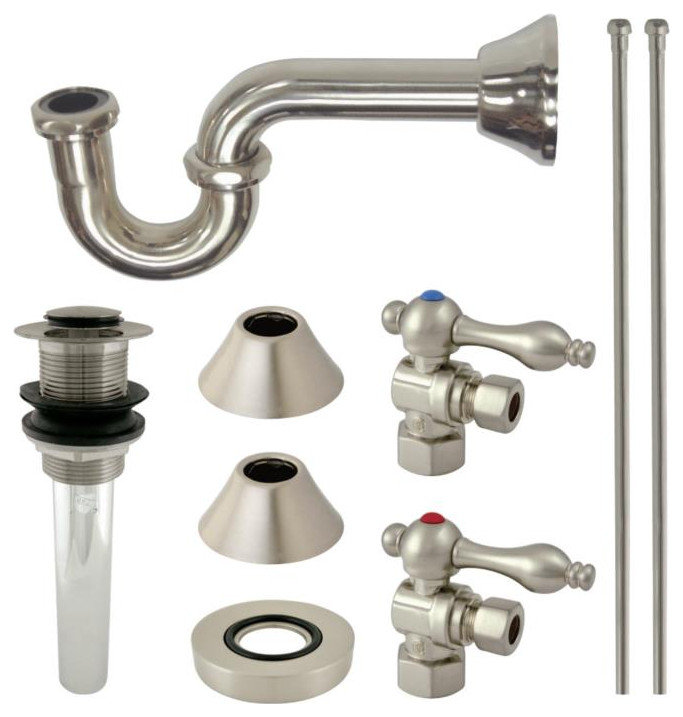 Kingston Brass Traditional Plumbing Sink Trim Kit, CC43108VKB30 ...