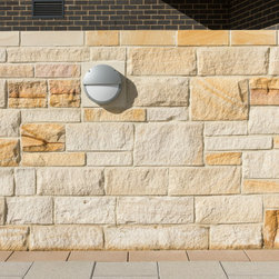 3 heights split face walling sandstone project at Goodwin Farrer - Products