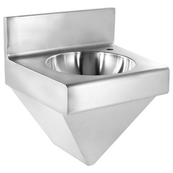 Noah's Collection Stainless Steel Commerical Single Bowl Wall Mount, Wash Basin