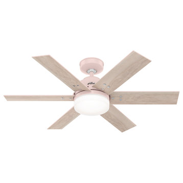 Pacer 2-Light 44" Ceiling Fan in Blush Pink