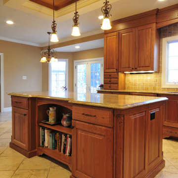 Kitchen with Bulkhead Island