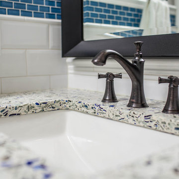 Coordinating Bathroom Remodel for Two Boys