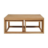 Carnus Coffee Table Set, Oak Veneer