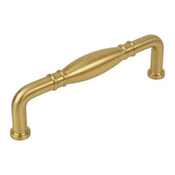 Cosmas - Cosmas 4313-96BB Brushed Brass Cabinet Pull - Cabinet And Drawer Handle Pulls