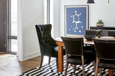 Example of a trendy dining room design in Toronto