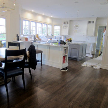 LAUREL HOLLOW RESTORATION: CUSTOM JACOBEAN/GREY BLEND AND BONA TRAFFIC HD SATIN