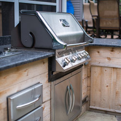Modern Rustic Back Yard Remodel - Outdoor Grills