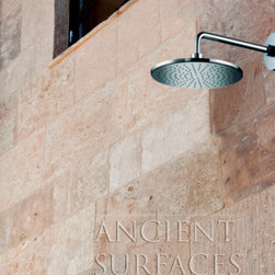 Master Bathrooms in antique limestone - Showerheads And Body Sprays