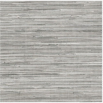Norwall Concerto Collection NT33705 Gray Grasscloth Wallpaper