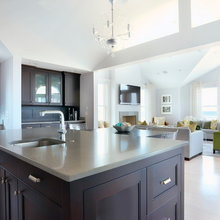 kitchen - brown & white