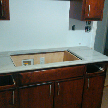 A Modern Kitchen with a Flare of Rustic - White Macaubas Extra