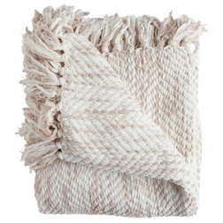 Transitional Throws Bella Throw Blanket, Taupe