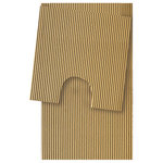Dundee Deco - Plain PVC Bathroom Mat Set, 2 pcs, Brown, 20" x 20" and 20" x 31" - Dundee Deco bathroom mats are made of NON-ABSORBENT, NON-SLIP premium quality material that DRIES FASTER than standard bathroom mats making them easy to clean. Our unique DRAIN HOLES will help to ensure no pooling of water. Our Mats are soft and made of our unique foam technology making it easy on your feet when used. These mats are suitable for bathrooms, restrooms, laundry rooms, and home entrances. Our mats have a foldable and lightweight feature, making them easy to transport and store. Exquisite designs of our mats will bring a luxurious look and feel to your bathroom.