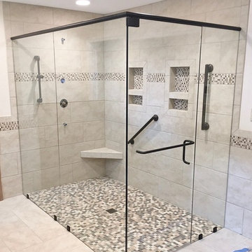 Frameless Shower Glass - Curbless
