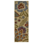 Mohawk - Mohawk Home Soho Crewel Floral Spice, 1' 8"x5' - Care and Cleaning: Area rugs should be spot cleaned with a solution of mild detergent and water or cleaned professionally. Regular vacuuming helps rugs remain attractive and serviceable.