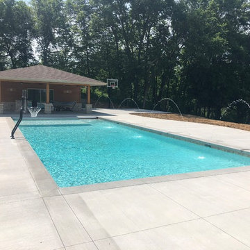 Cedar Rapids, IA - Contemporary - New Concrete Swimming Pool Construction
